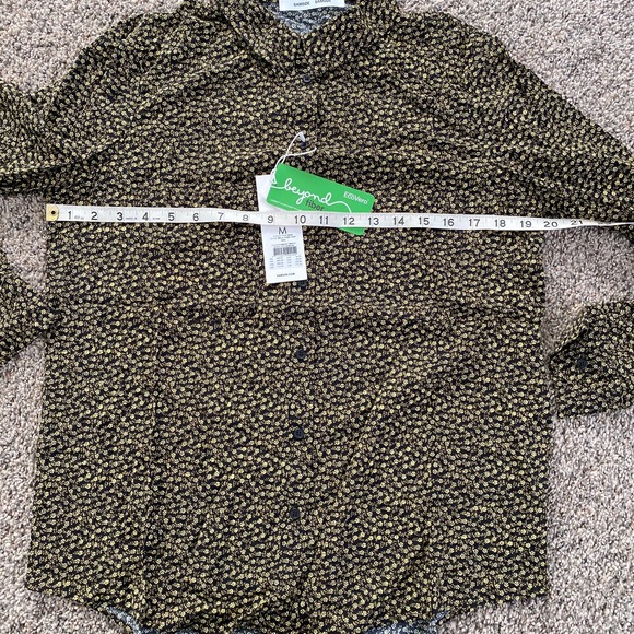 Milly Patterned Button Down Blouse - Medium - Picture 5 of 5